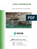 MVS Hydrogen Generator Product Catalogue 