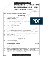 Jrinter Maths1a Model Paper 6 em PDF