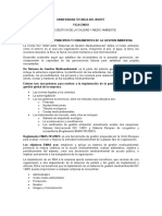 Principios y Fundamentos de La Gestion Ambiental