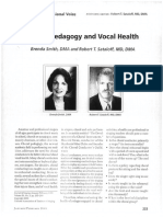 Choral Pedagogy and Vocal Health