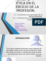 Etica en Ejercicio de La Profesion