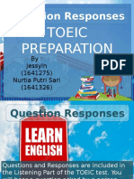 Question Responses TOEIC