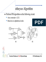 Fiduccia-Mattheyses Algorithm: Perform FM Algorithm On The Following Circuit