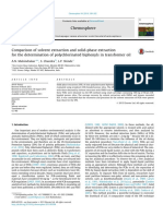 Comparison of Solvent Extraction and Solid-Phase Extraction For The Determination of Polychlorinated Biphenyls in Transformer Oil PDF