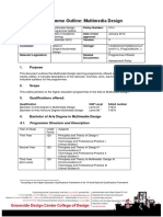 Programme Outline: Multimedia Design: Purpose 1