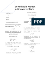 Ecuación de Michaelis-Menten (Deducción)