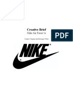 Nike Creative Project Brief Sample