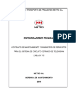 ESPECIFICACIONES TECNICAS CCTV LINEAS L1 - L5 Final PDF