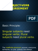 Subject Verb Agreement