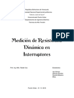 Informe - Alta Tension - Prueba de Resistencia Dinamica en Interruptores