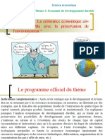 Correction Du Thème 311 - La Croissance Économique Est-Elle Compatible Avec La Préservation de L'environnement ?