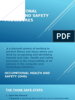 Occupational Health and Safety Procedures