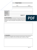 Project Charter Template