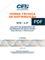 NTD 3.37 - Conjunto de Barramento de Distribuicao em Baixa Tensao