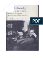 Joseph Brodsky-Menos Que Uno PDF