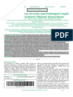 Markers of Disease Severity and Prolonged Length of Stay For Paediatric Diabetic Ketoacidosis