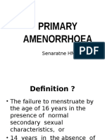 Primary Amenorrhoea 2