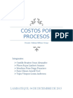 Costo Por Procesos