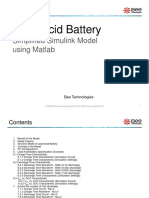 Lead Acid Battery Simplified Simulink Model Using Matlab