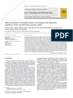 Safety Assessment of Methanol Extract of Red Dragon Fruit (Hylocereus Polyrhizus) - Acute and Subchronic Toxicity Studies PDF