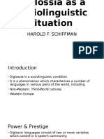 Diglossia As A Sociolinguistic Situation