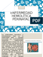 Enfermedad Hemolítica Perinatal