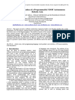 Design and Fabrication of A Programmable 5-DOF Autonomous Robotic Arm Journal