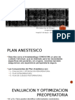 Plan Anestesico e Induccion de La Anestesia