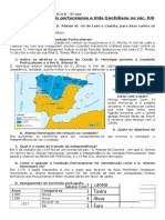 5º Teste - Formação Do Condado Portucalense e Vida Quotidiana No Séc