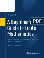 A Beginner's Guide To Finite Mathematics - For Business, Management, and The Social Sciences