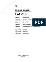 Sysmex CA-500 Automated Blood Coagulation Analyzer - Service Manual PDF