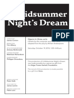 Oct 19 Midsummer Night's Dream