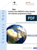 Palestine: Lessons From UNESCO's Crisis-Disaster Risk Reduction Programme in Gaza