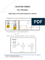 Mechanical Vibrations Single Degree-Of-Freedom Damped Free Vibration (Chapter TREE)