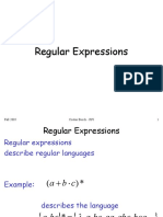 Regular Expressions: Fall 2005 Costas Busch - RPI 1