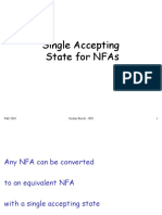 Single Accepting State For Nfas: Fall 2005 Costas Busch - Rpi 1