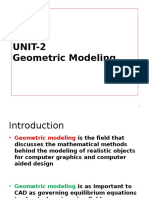 Geometric Modeling