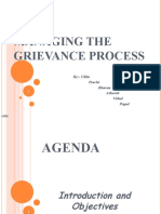 Managing The Grievance Process: By:-Udita Prachi Bhavna Asheesh Vishal Pupul