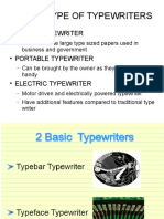 Questioned Documents Examination - Typewriter