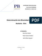 Informe Difusividad