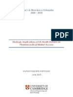 Strategic Implications of US Health Reform On Pharmaceutical Market Access