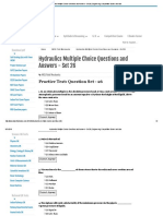 Hydraulics Multiple Choice Questions and Answers - Set 26 - Engineering, Competitive Exams and Jobs PDF