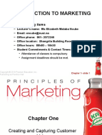 Introduction To Marketing: - Housekeeping Items