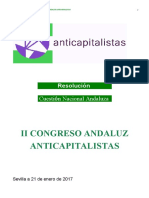 Resolución Cuestión Nacional Andaluza II CONGRESO ANDALUZ