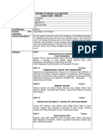 Testing of Digital Vlsi Circuits