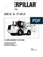 Manual Caterpillar 928g It28g Wheel Loaders Implements System Hydraulic Control Valves Kickout Positioner PDF