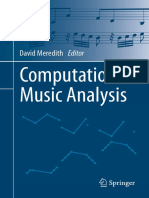 Computational Music Analysis: David Meredith Editor