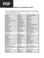 How Do I Withdraw by Member Wire