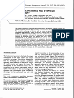 Teece, D. J., G. Pisano, & A. Shuen, (1997) Dynamic Capabilities and Strategic Management', Strategic Management Journal, 18 (7) Pp. 509-533.