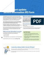 An Important Update: Benefit Information IRS Form: What You Need To Do